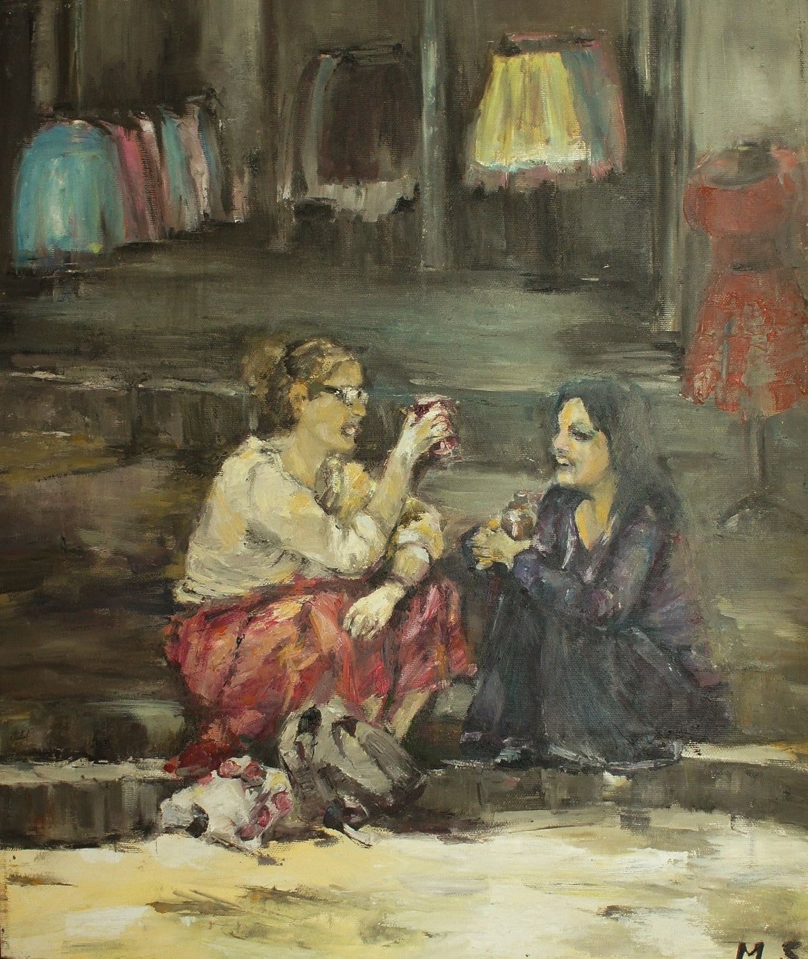 Girls Talk in Middle East