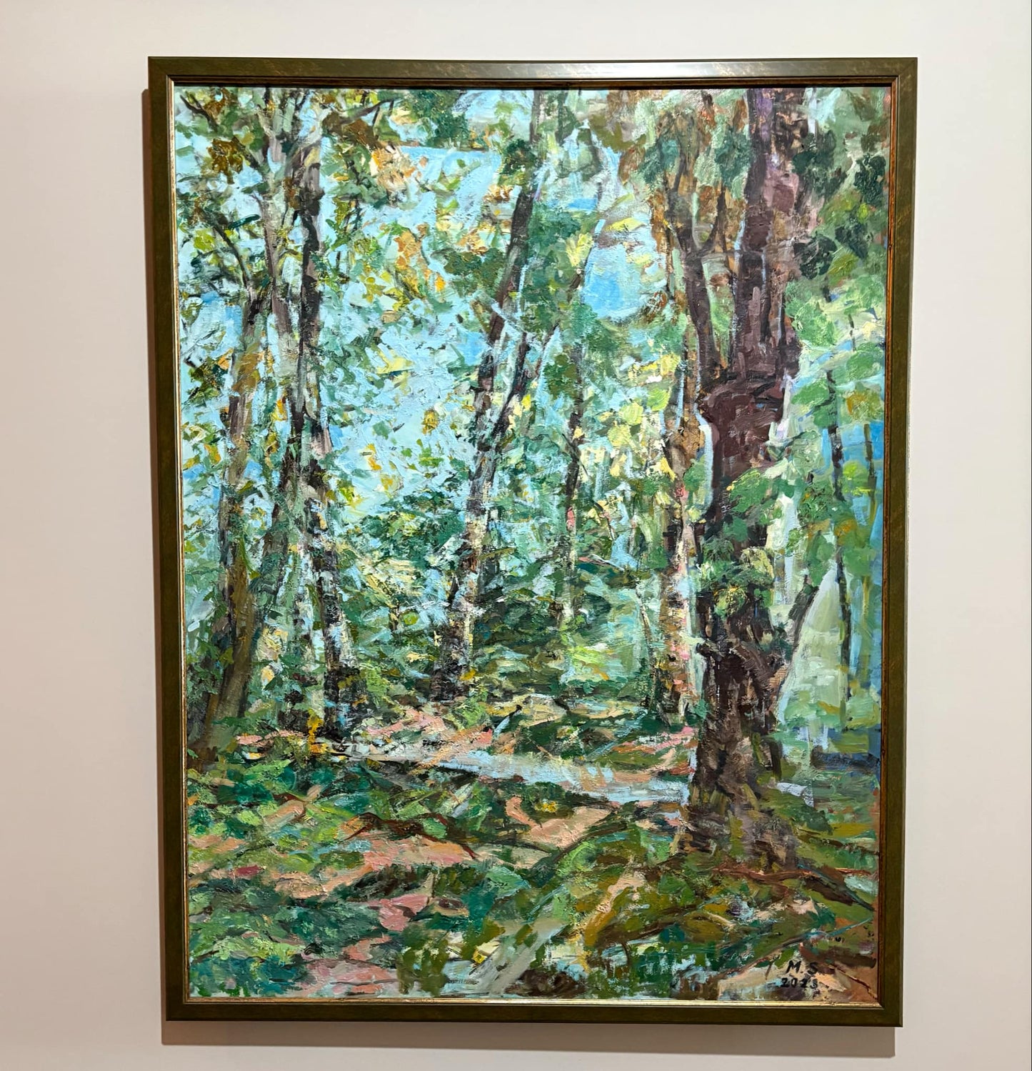 Whispers of the Forest – Luxurious Oil Painting of Enchanted Trees