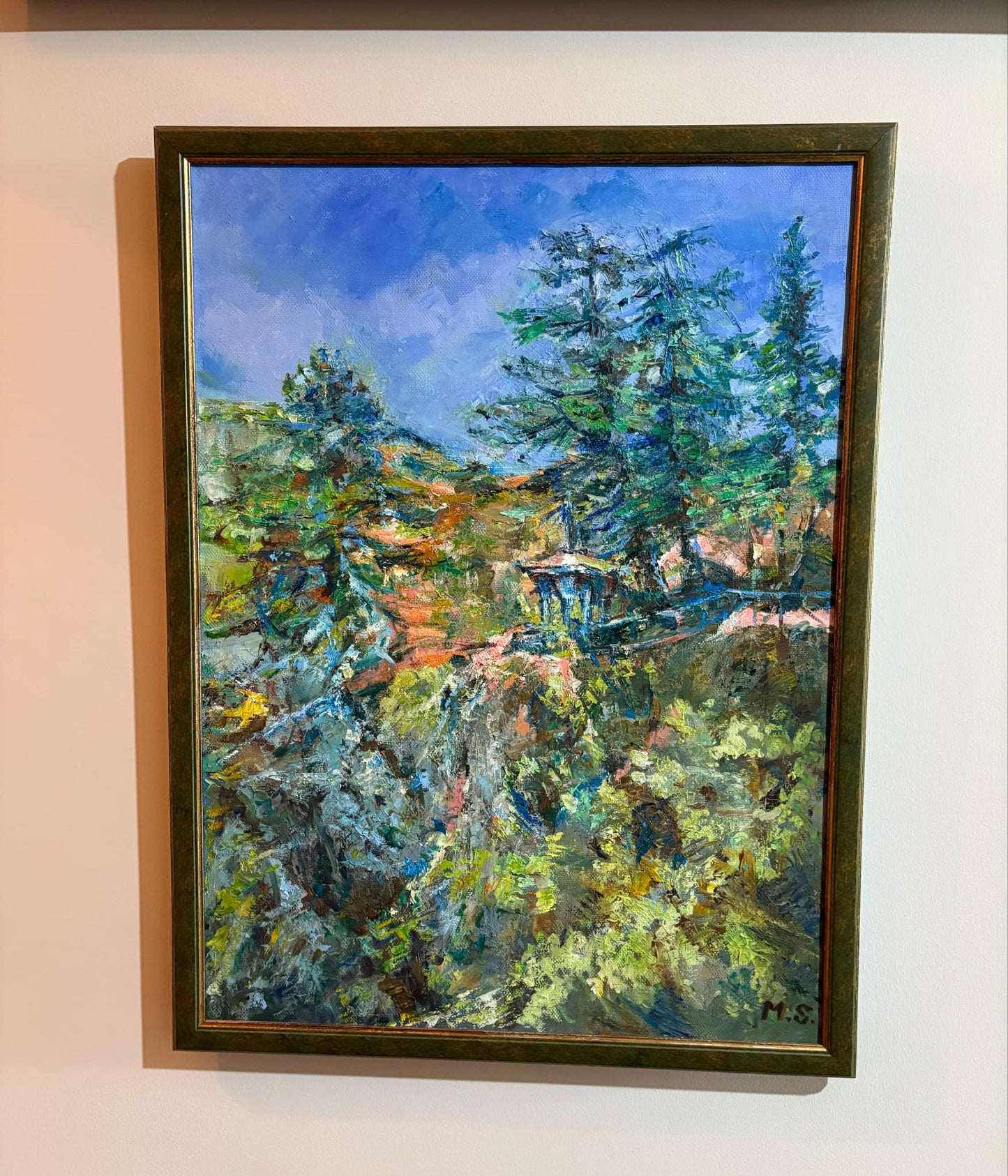 Large Impressionist Landscape on Canvas