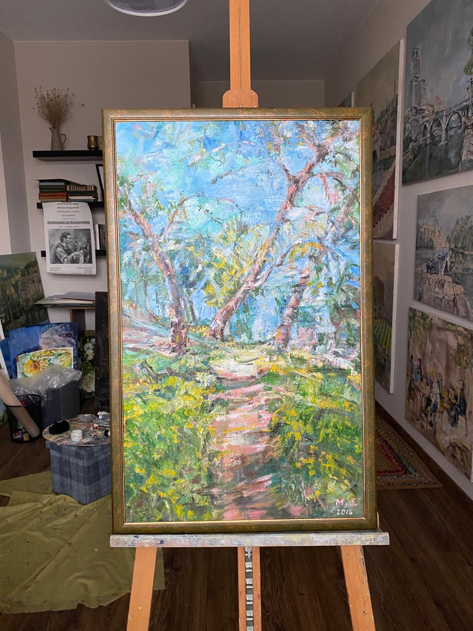 Large Impressionist Landscape on Canvas