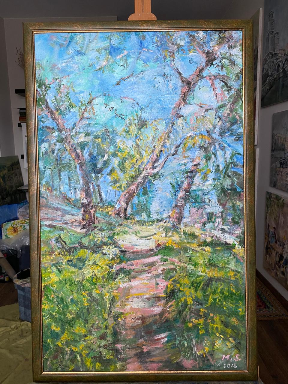 Large Impressionist Landscape on Canvas