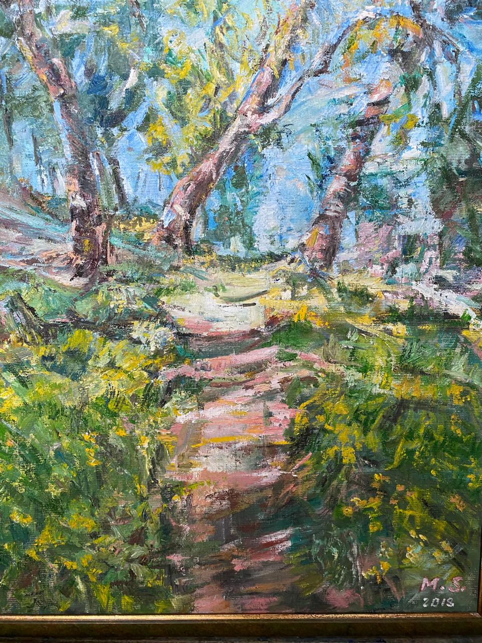 Large Impressionist Landscape on Canvas