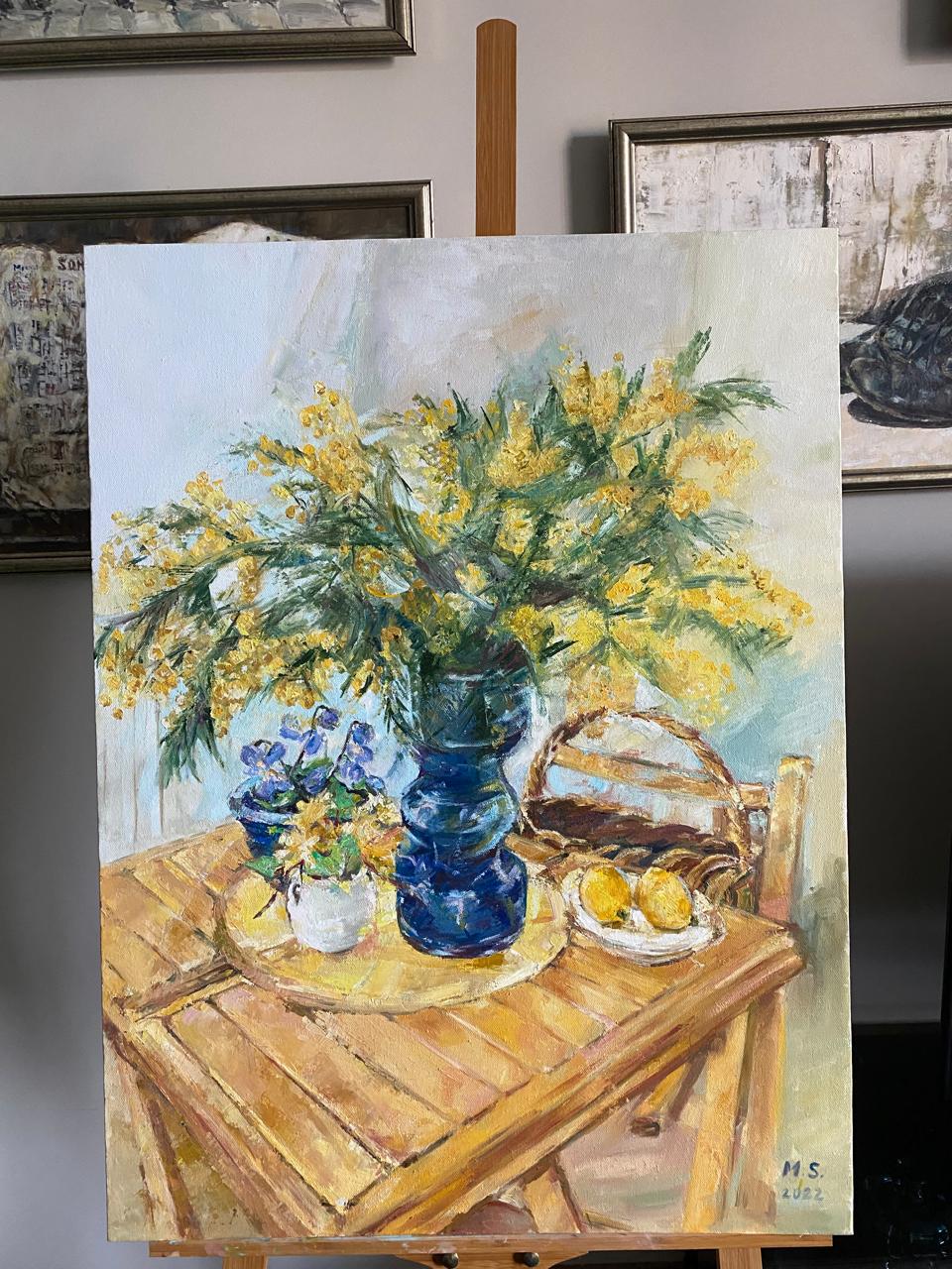 Golden Blooms – Luxurious Impressionist Oil Painting