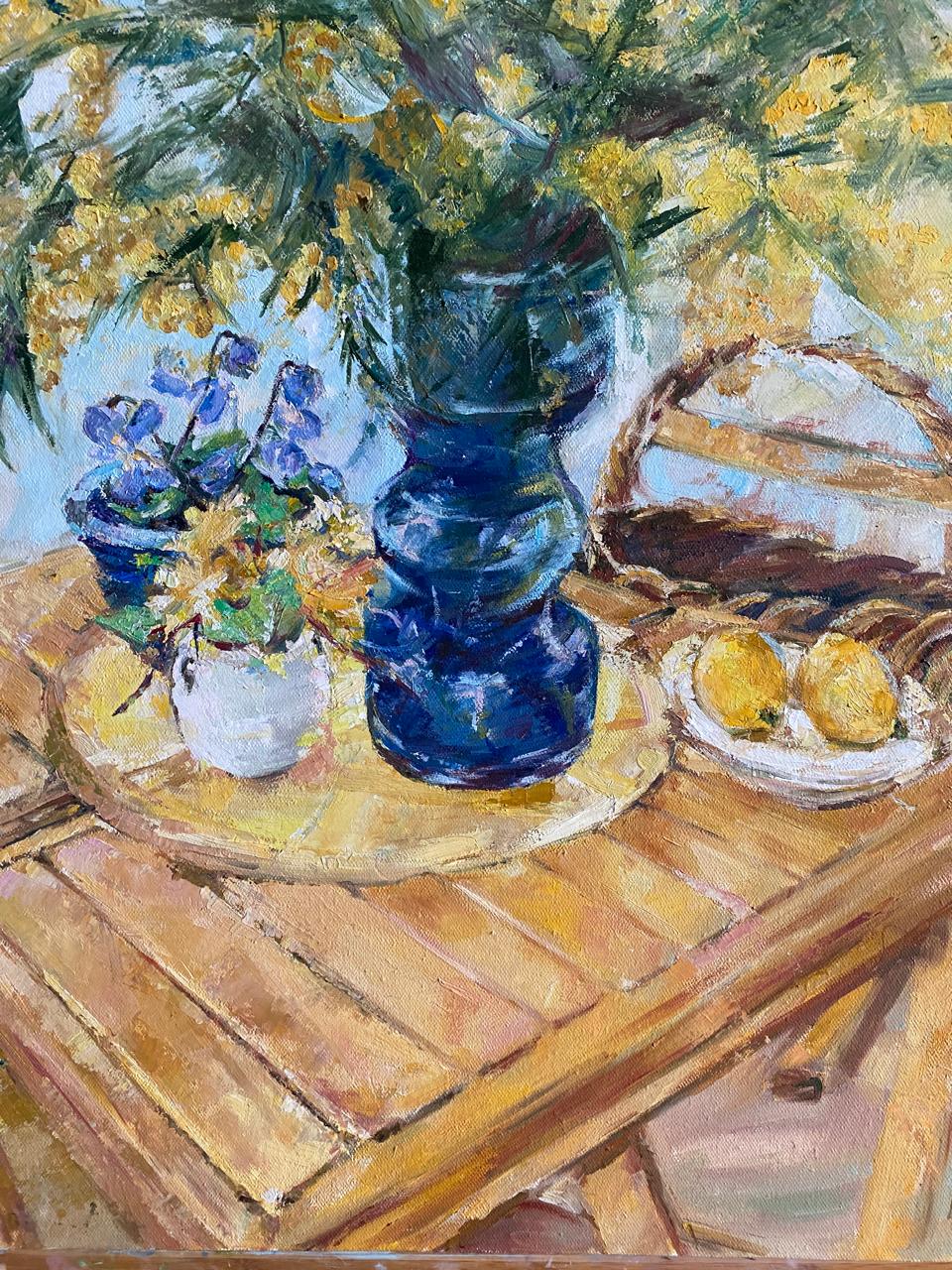 Golden Blooms – Luxurious Impressionist Oil Painting