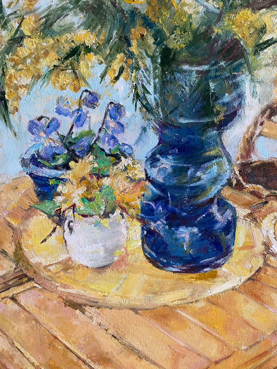 Golden Blooms – Luxurious Impressionist Oil Painting