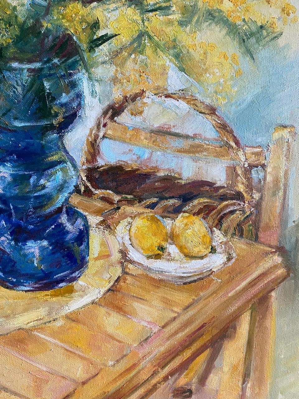 Golden Blooms – Luxurious Impressionist Oil Painting