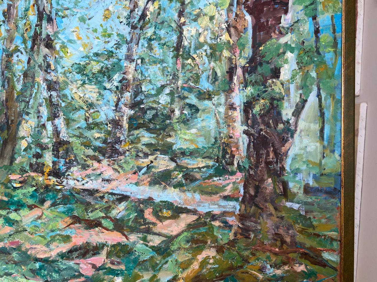 Whispers of the Forest – Luxurious Oil Painting of Enchanted Trees