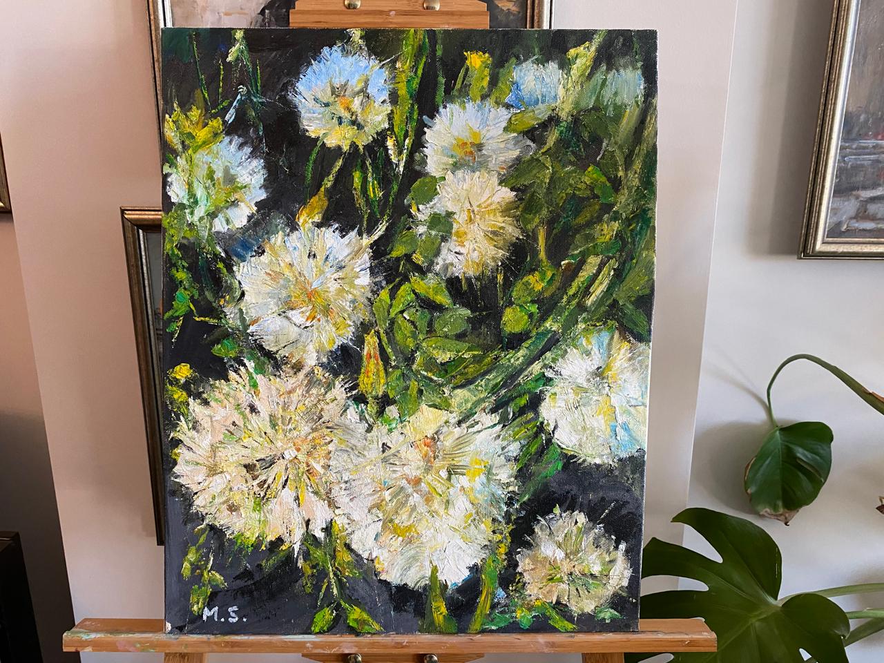 Premium Oil Painting of Flowers