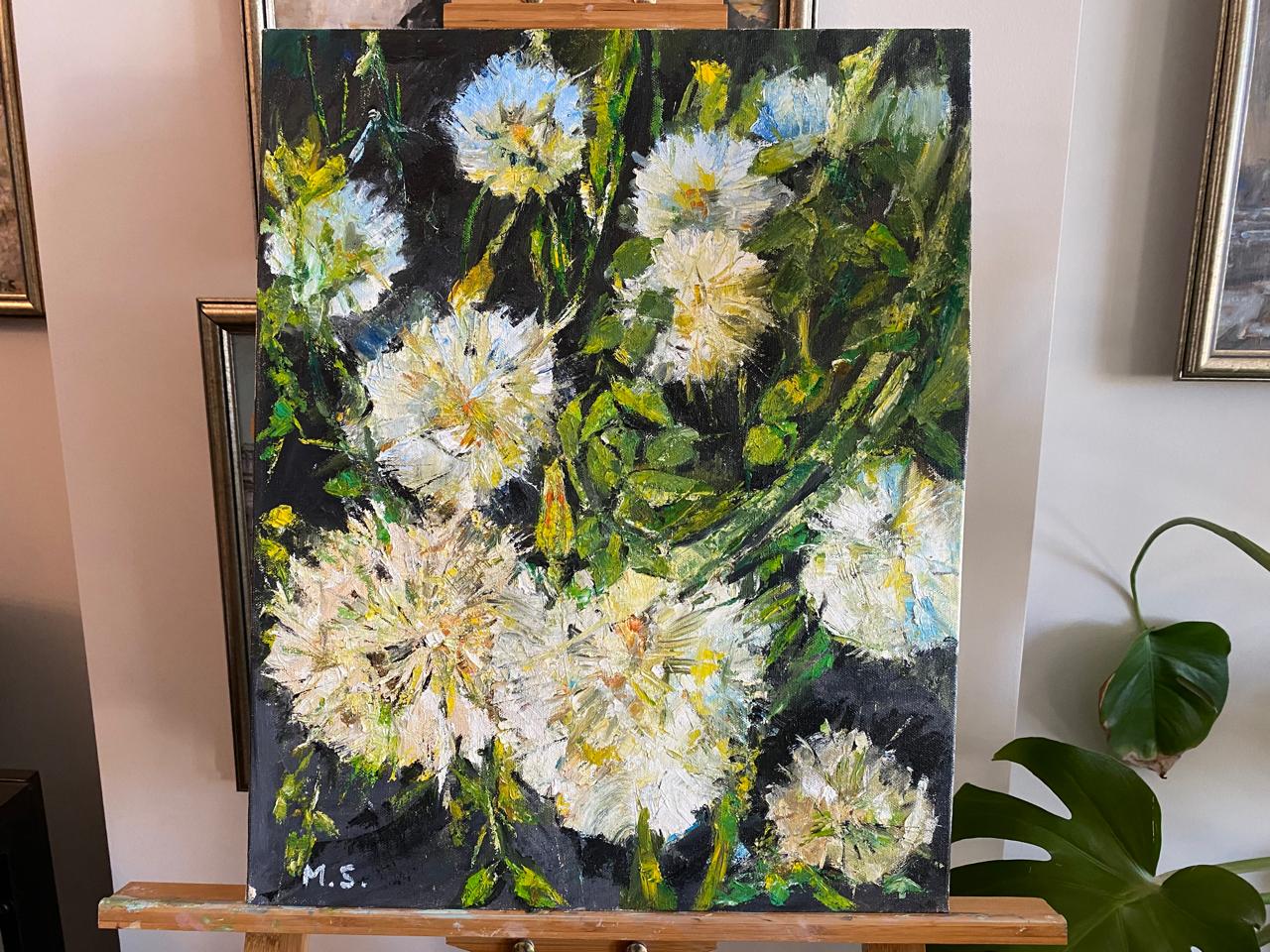 Premium Oil Painting of Flowers