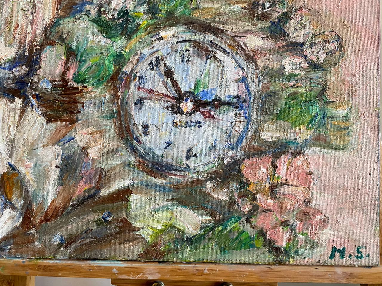 Luxurious Impressionist Painting of an Antique Watch