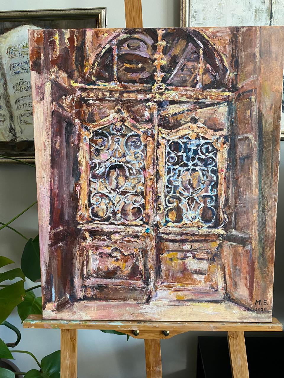 Luxury Oil Painting of Tbilisi Old Town - Impressive Large Canvas Art Inspired by Tbilisi’s Historic Gate