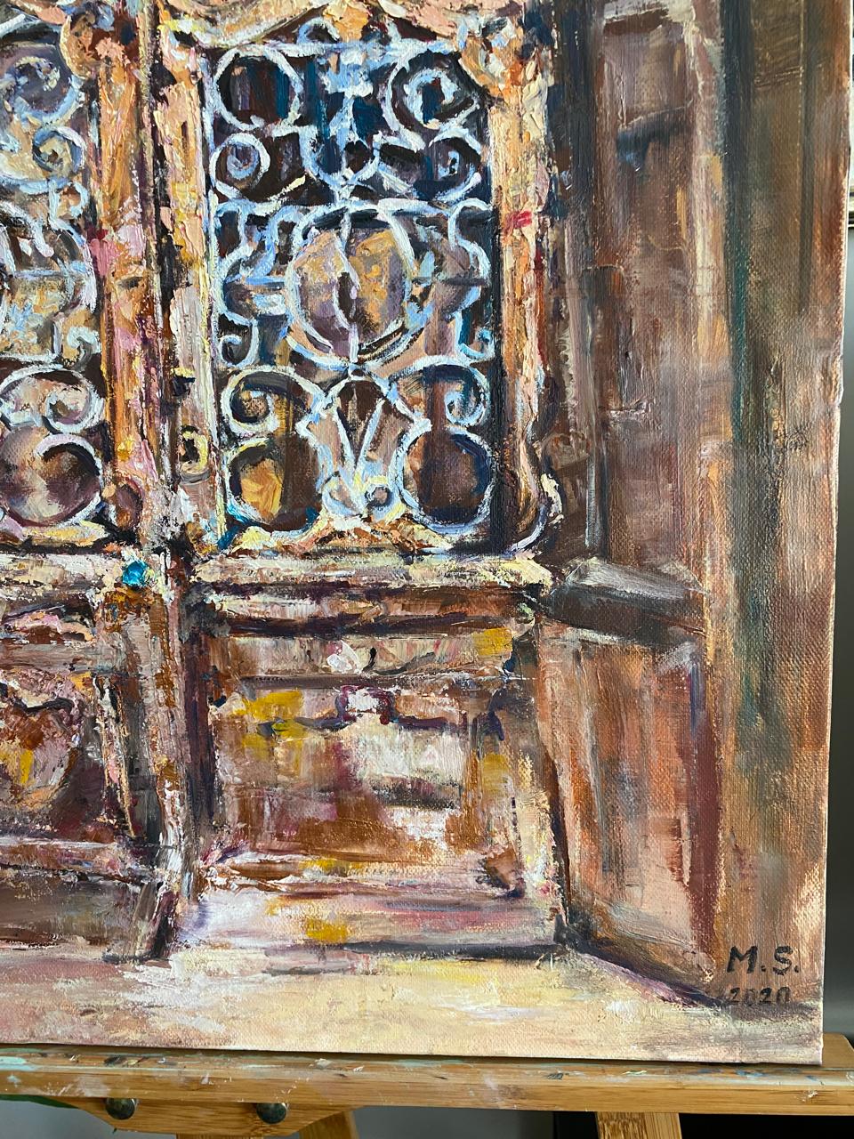 Luxury Oil Painting of Tbilisi Old Town - Impressive Large Canvas Art Inspired by Tbilisi’s Historic Gate