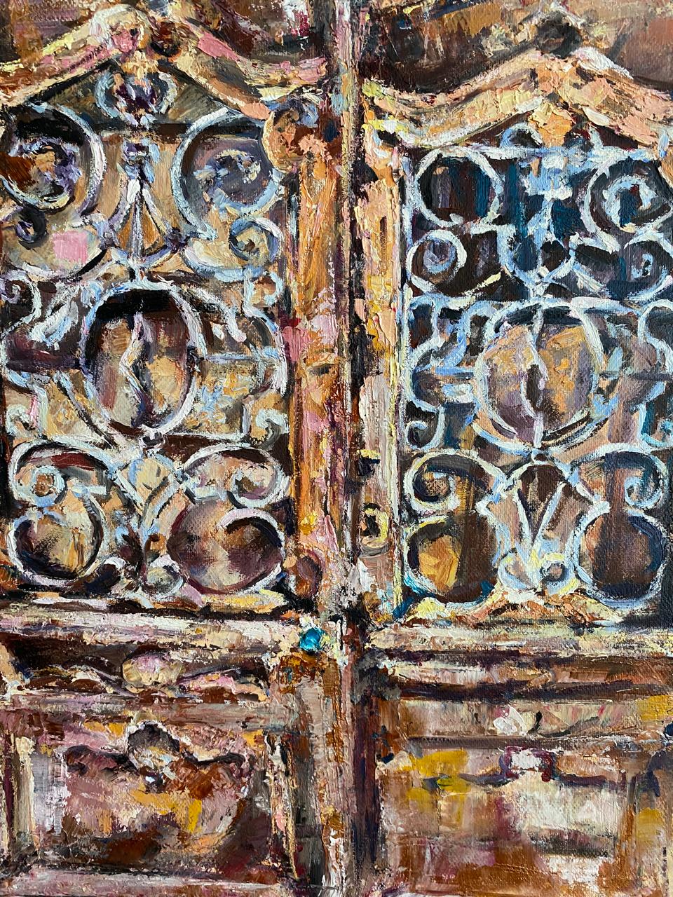 Luxury Oil Painting of Tbilisi Old Town - Impressive Large Canvas Art Inspired by Tbilisi’s Historic Gate