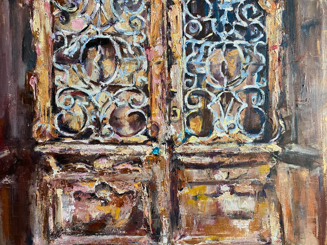 Luxury Oil Painting of Tbilisi Old Town - Impressive Large Canvas Art Inspired by Tbilisi’s Historic Gate