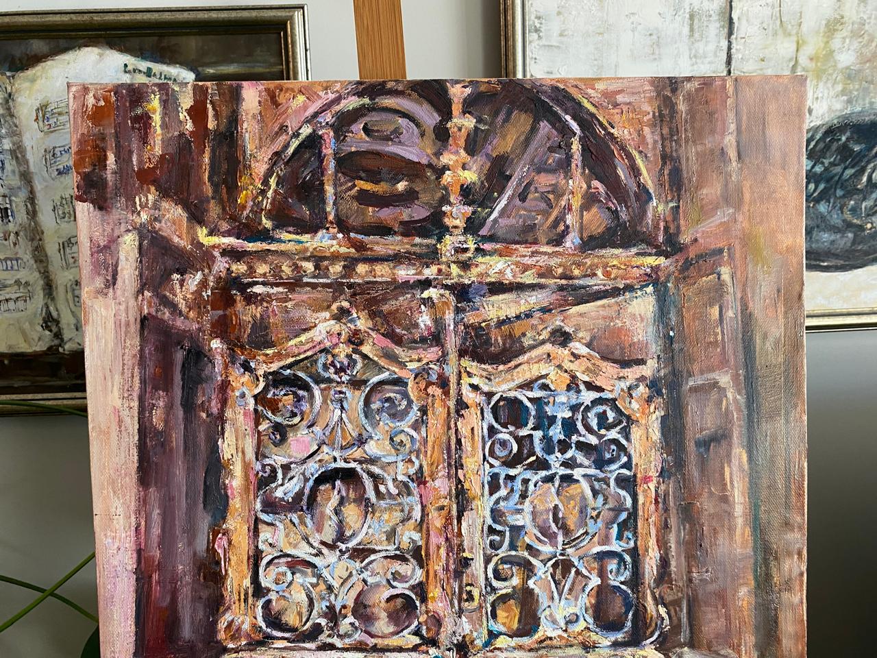 Luxury Oil Painting of Tbilisi Old Town - Impressive Large Canvas Art Inspired by Tbilisi’s Historic Gate