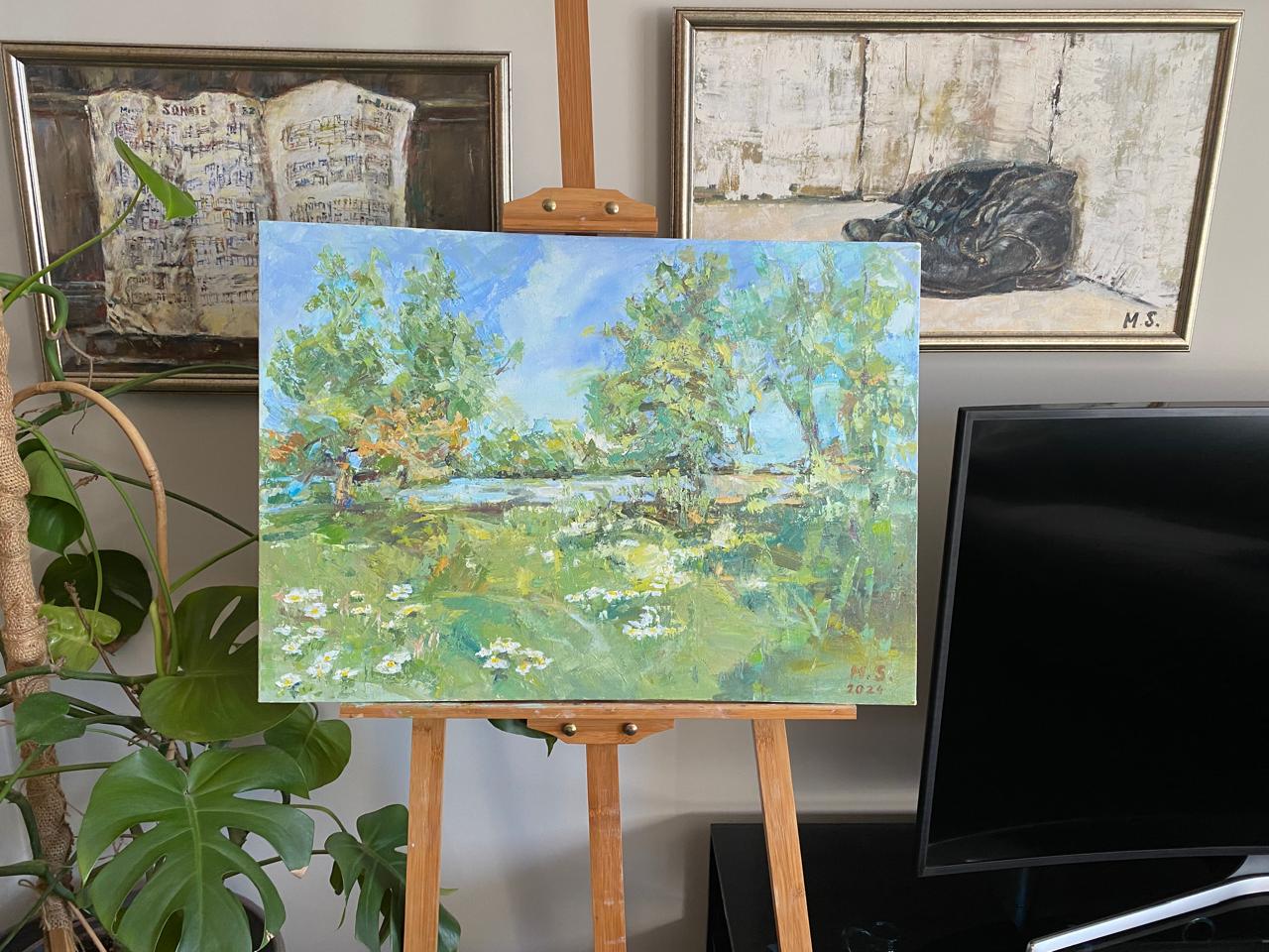 Luxury Oil Painting of Enchanting Forest Trees - Impressionist Landscape on Large Canvas