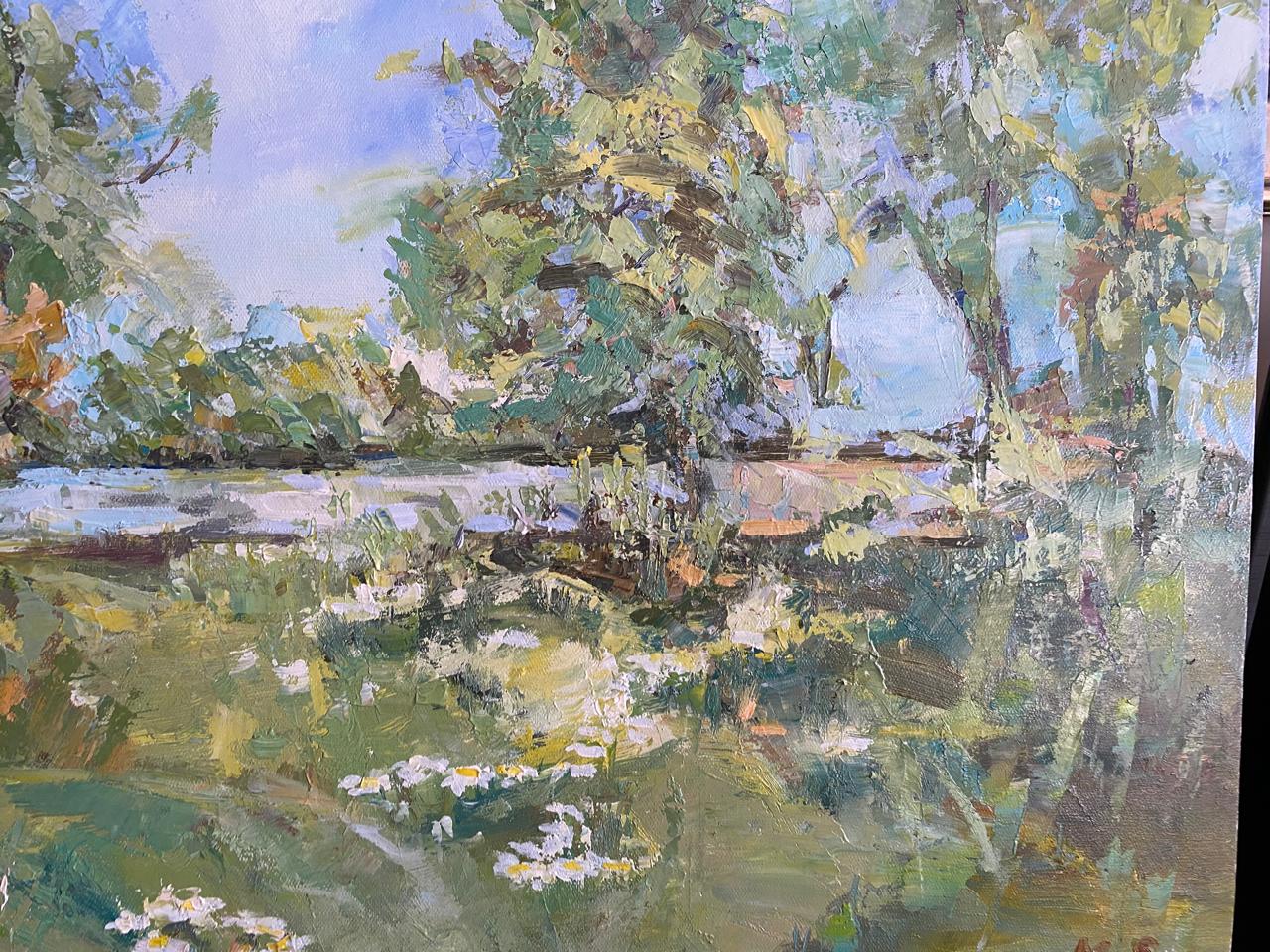 Luxury Oil Painting of Enchanting Forest Trees - Impressionist Landscape on Large Canvas