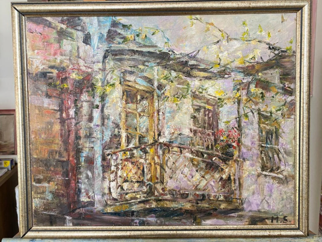Whispers of Tbilisi Old Town – Premium Oil Painting of Historic Charm
