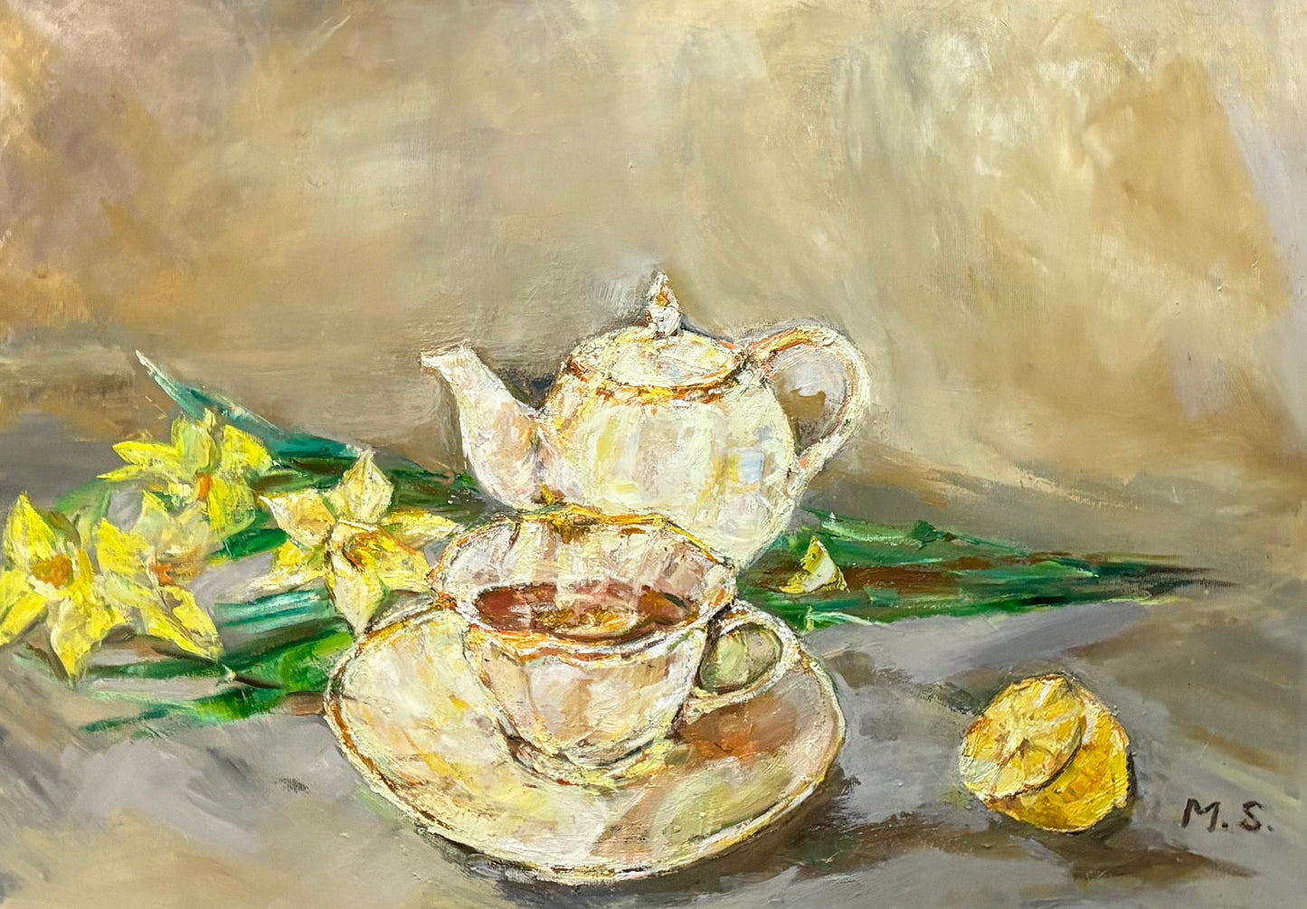 A cup of tea in the morning