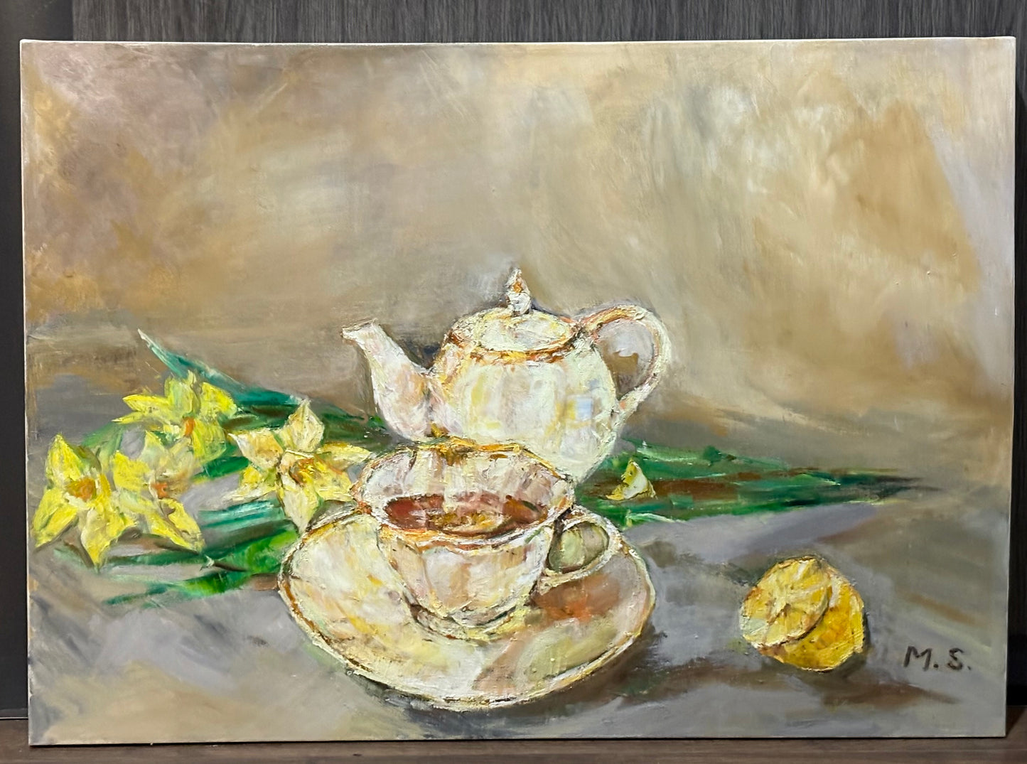 A cup of tea in the morning