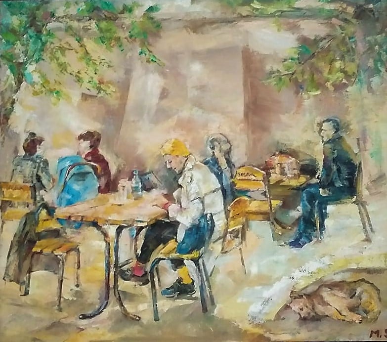 Coffee Shop Street Side Tel Aviv Jaffa Israel
