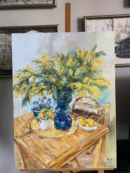 Golden Blooms – Luxurious Impressionist Oil Painting