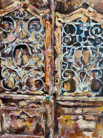 Luxury Oil Painting of Tbilisi Old Town - Impressive Large Canvas Art Inspired by Tbilisi’s Historic Gate