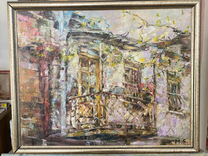 Whispers of Tbilisi Old Town – Premium Oil Painting of Historic Charm